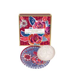 Fragonard - Ambre - Rose Sapone Con Piattino