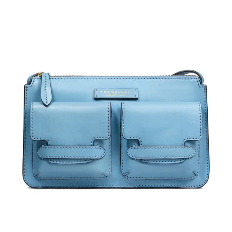 The Bridge - Borsa a spalla con tracolla in pelle regolabile