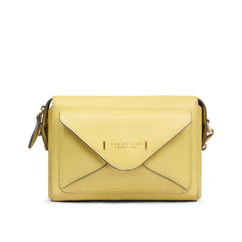 The Bridge - Borsa  tracolla in pelle regolabile chiusura zip.