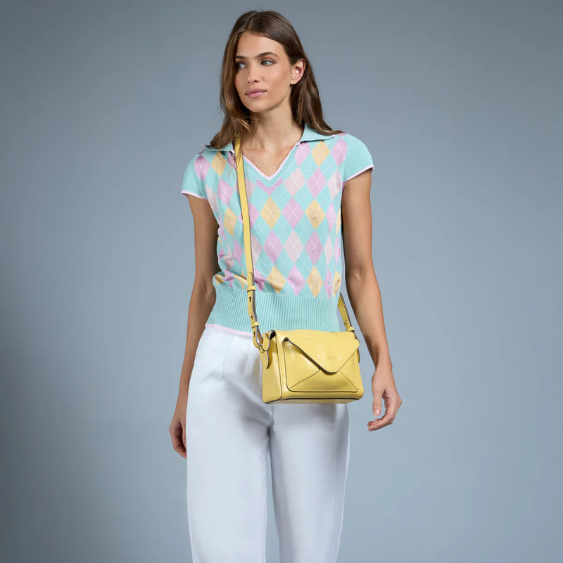 The Bridge - Borsa  tracolla in pelle regolabile chiusura zip.