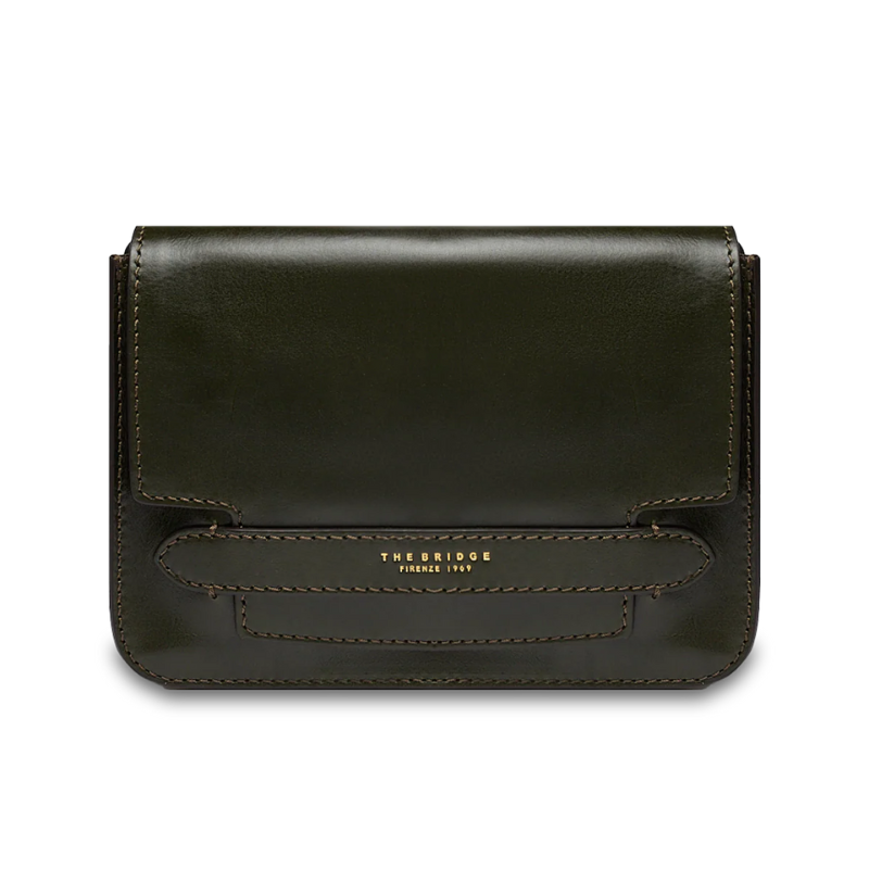 The Bridge - Borsa tracolla pelle con catena "Lucrezia"