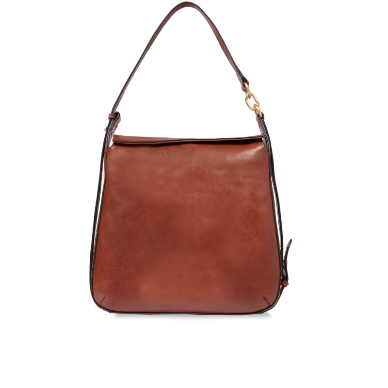 The Bridge - Borsa a spalla in pelle con zip frontale