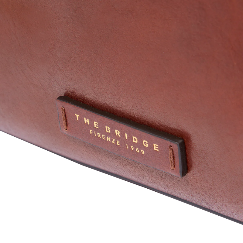 The Bridge - Borsa a spalla in pelle con zip frontale