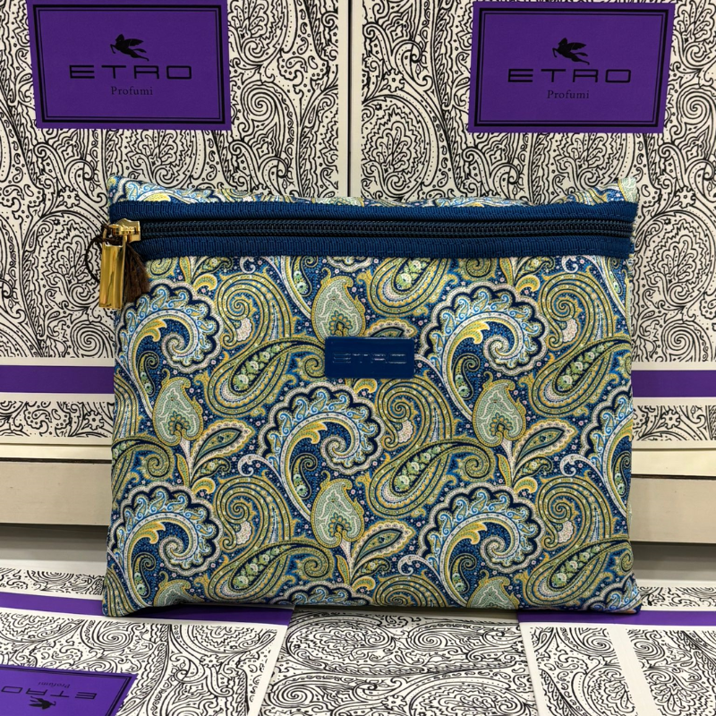 Accessori Etro - Busta Grande Piatta con Cerniera Frontale