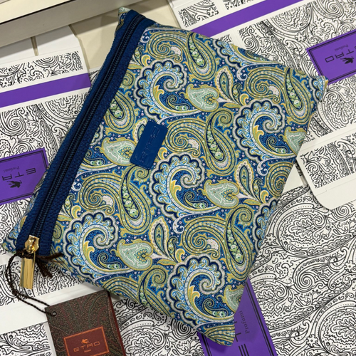Accessori Etro - Busta Grande Piatta con Cerniera Frontale