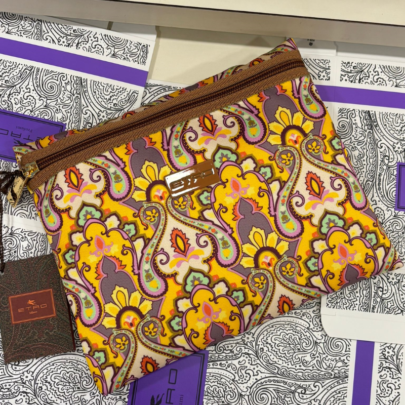 Accessori Etro - Busta Grande Piatta con Cerniera Frontale