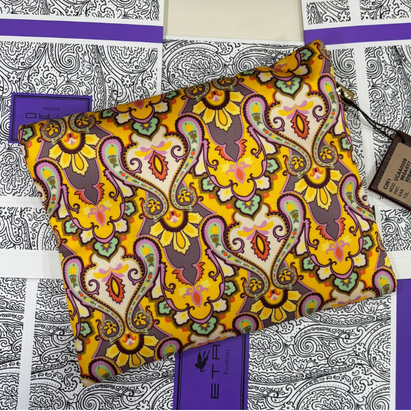 Accessori Etro - Busta Grande Piatta con Cerniera Frontale
